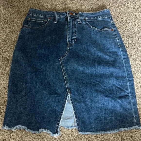 Madewell Jean Skirt - Picture 1 of 6